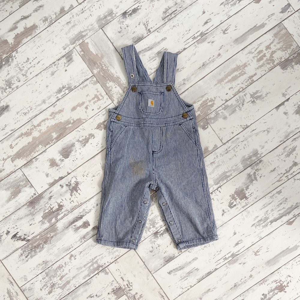 Carhartt striped overall size 12 months